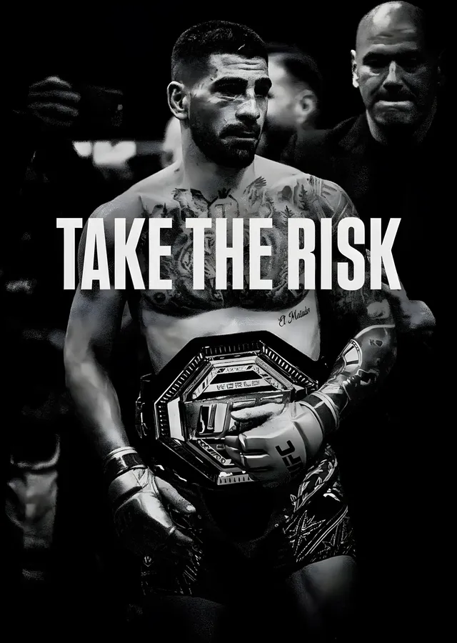 Ilia Topuria - Take the Risk metal tablo