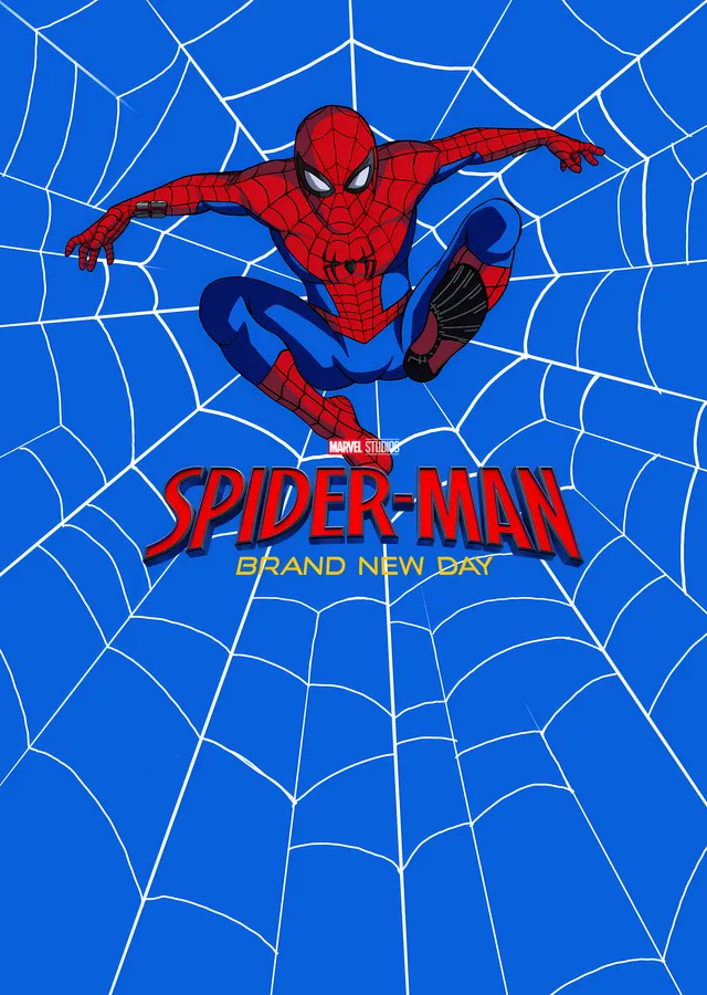 Spider-Man: Mavi Ağ metal tablo