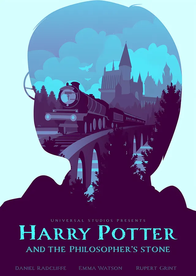 Harry Potter and the Philosopher's Stone: Silüet metal tablo