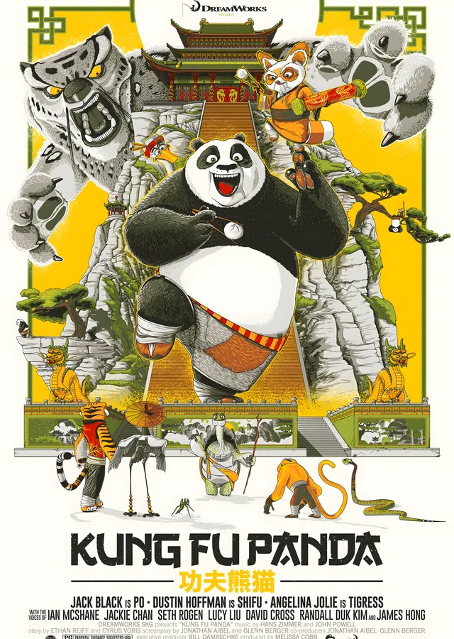Kung Fu Panda: Çin Kemeri metal tablo