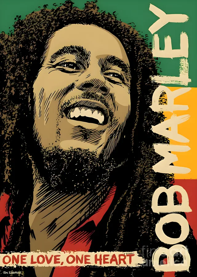 Bob Marley: One Love One Heart metal tablo