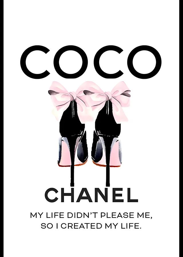 Coco Chanel: Zamansız Zarafet metal tablo