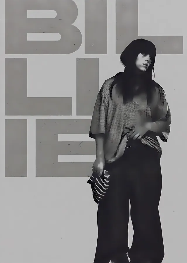 Billie Eilish Pop Kültür metal tablo
