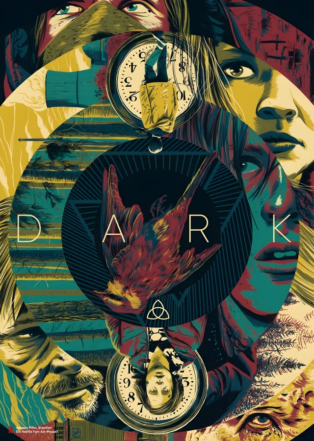 Dark metal tablo