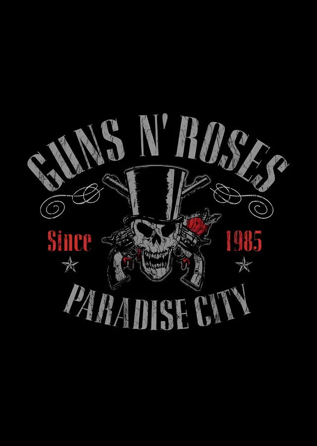 Guns N' Roses: Paradise City metal tablo