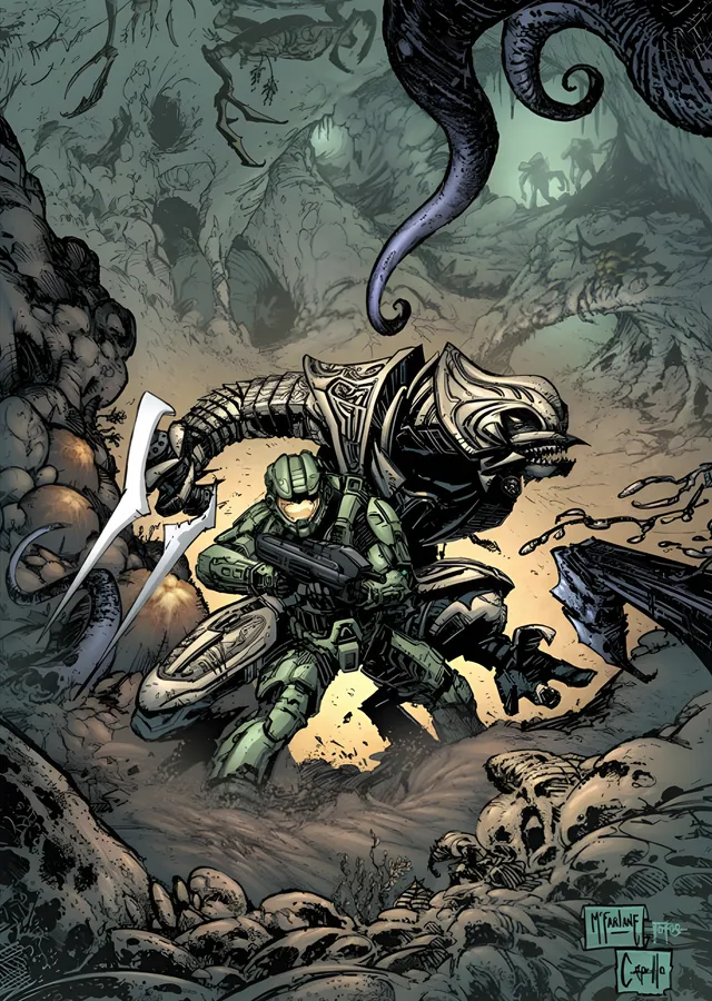 Halo: Master Chief · Çizgi Roman Savaşı metal tablo