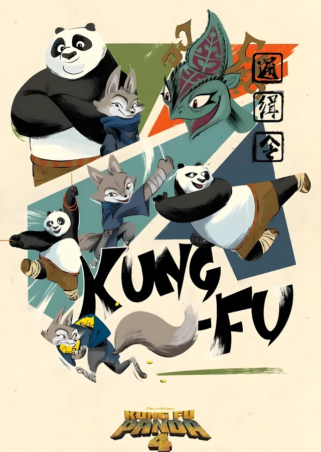 Kung Fu Panda 4: Kung-Fu metal tablo