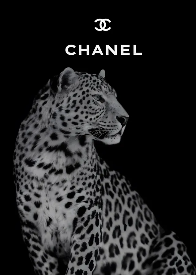 Chanel: Leopar Zarafeti metal tablo
