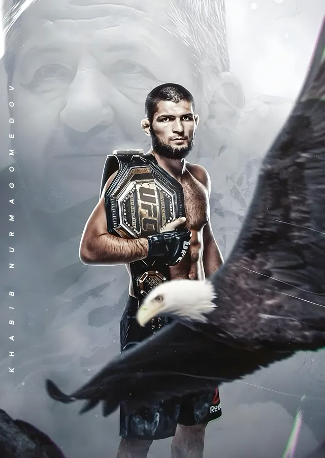 Khabib Nurmagomedov Kartal metal tablo