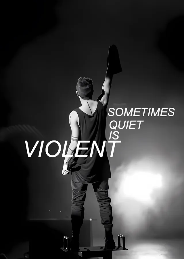 Twenty One Pilots: Sometimes Quiet Is Violent metal tablo