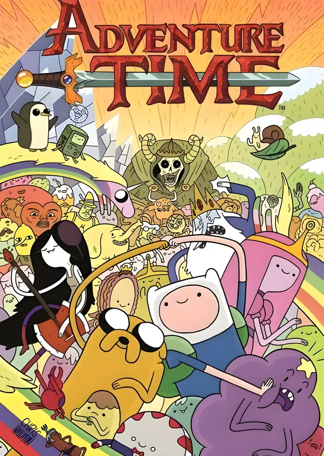 Adventure Time: Ooo Diyarı Kalabalığı metal tablo