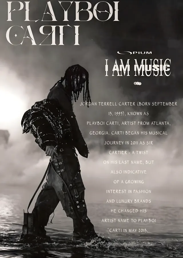 Playboi Carti: I Am Music metal tablo