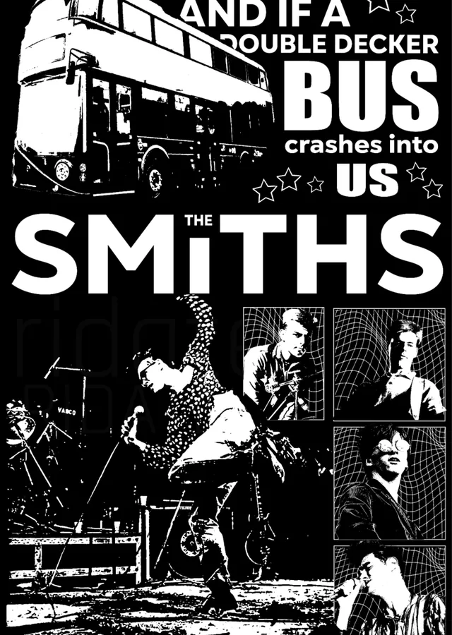 The Smiths: Double Decker metal tablo