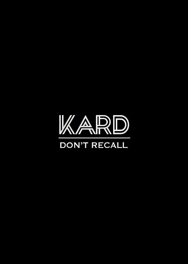 KARD: Don't Recall Minimal metal tablo