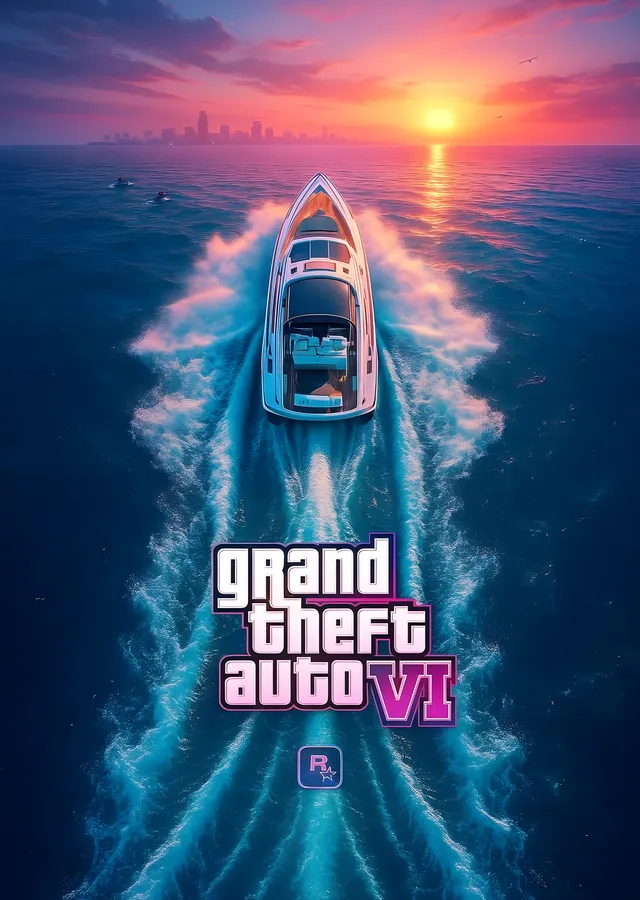 Grand Theft Auto VI: Vahşi Sular metal tablo