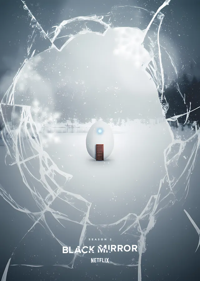 Black Mirror - White Christmas metal tablo