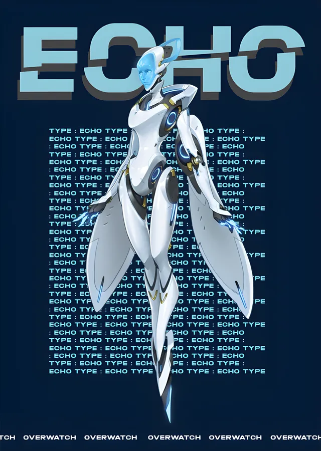 Echo Overwatch metal tablo