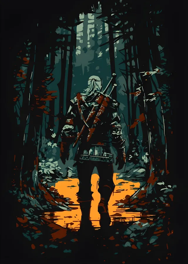 The Witcher: Turuncu Su metal tablo