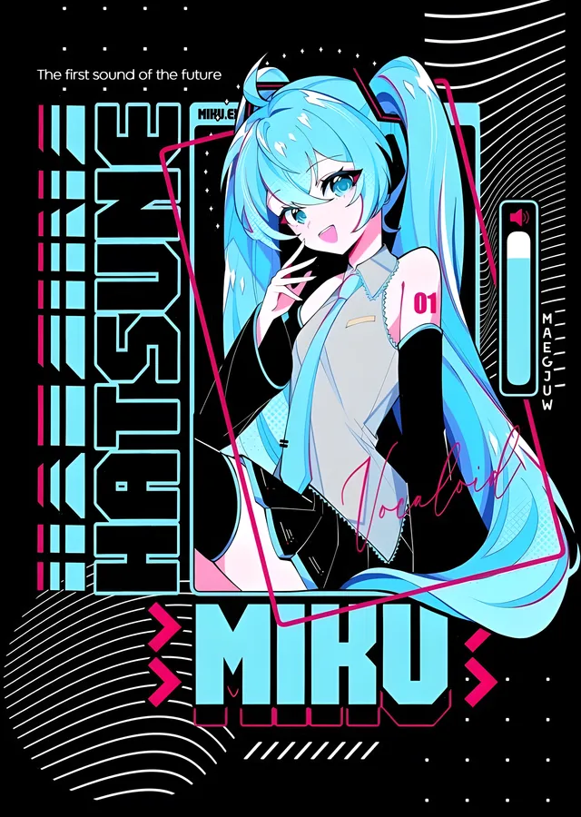 Hatsune Miku metal tablo
