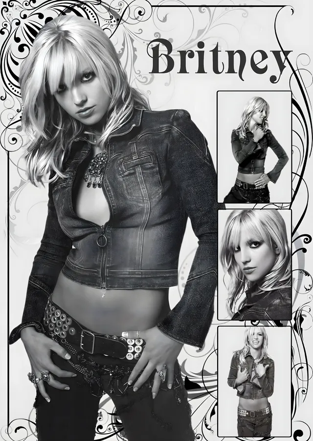 Britney Spears - Britney Albüm Afişi metal tablo