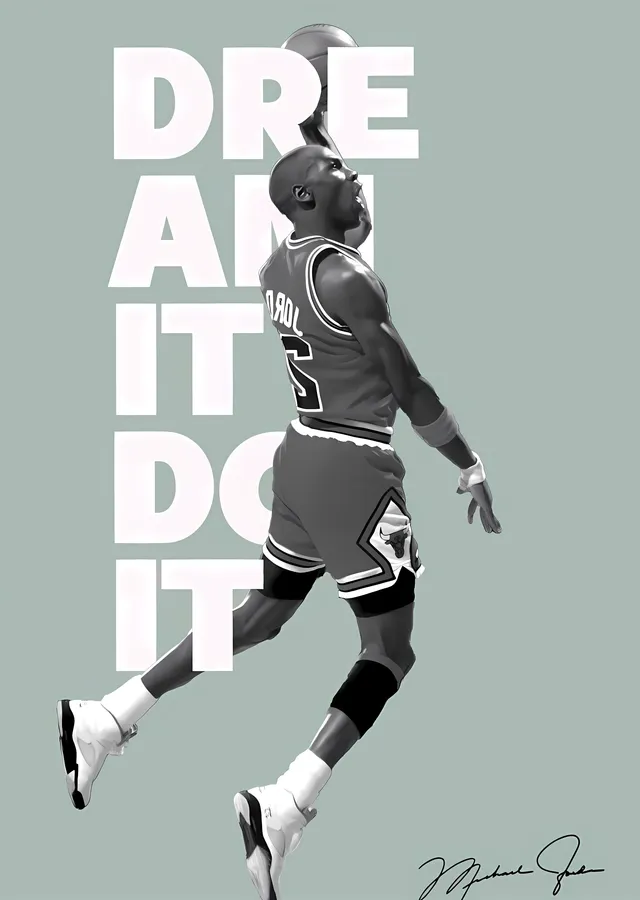 Michael Jordan: Dream It, Do It metal tablo