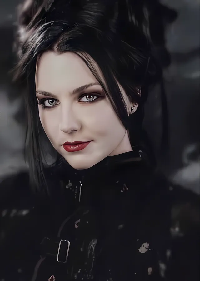 Amy Lee: Karanlık Portre metal tablo