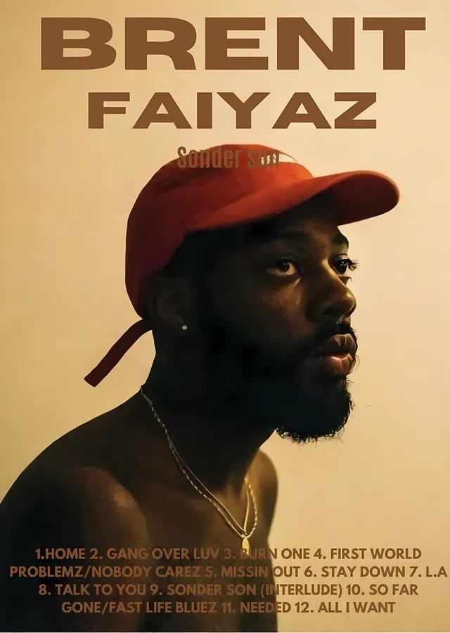 Brent Faiyaz: Sonder Son metal tablo