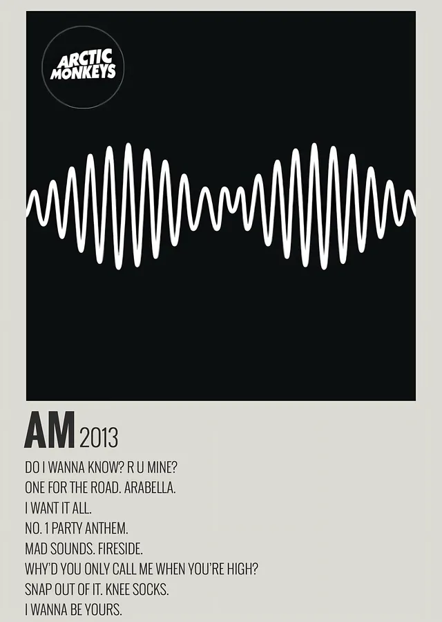 Arctic Monkeys: AM 2013 metal tablo