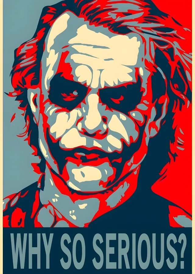 The Joker: Why So Serious? metal tablo