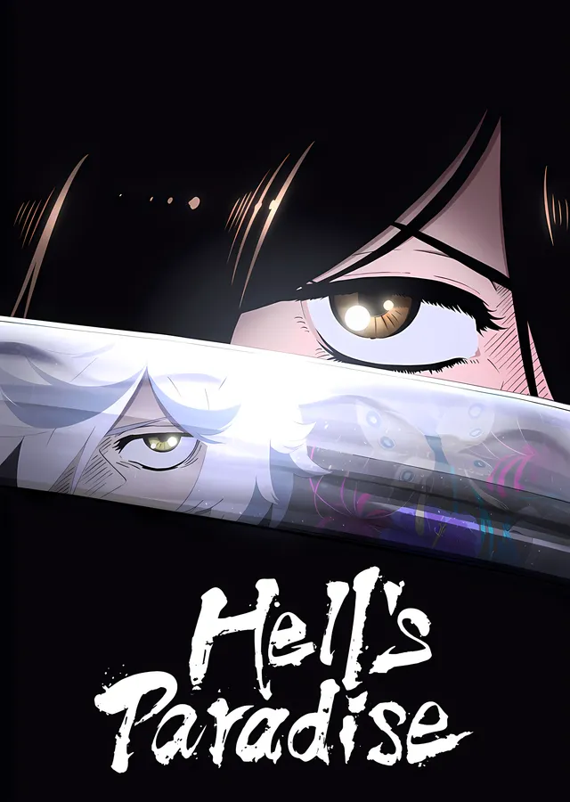 Hell's Paradise: Kılıçtaki Bakış metal tablo