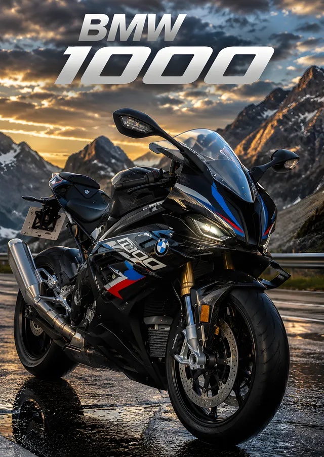 BMW S1000RR: Dağ Yolu metal tablo