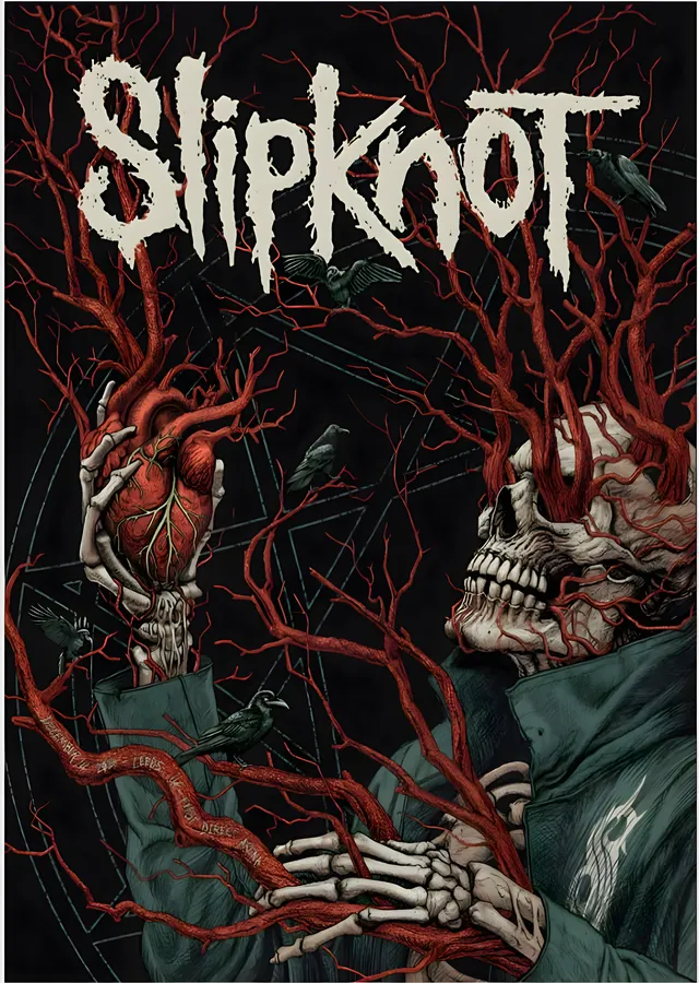 Slipknot: Maskeler ve Kuşlar metal tablo