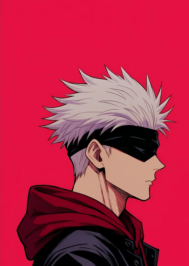 Jujutsu Kaisen - Gojo Satoru: Pembe Zemin metal tablo