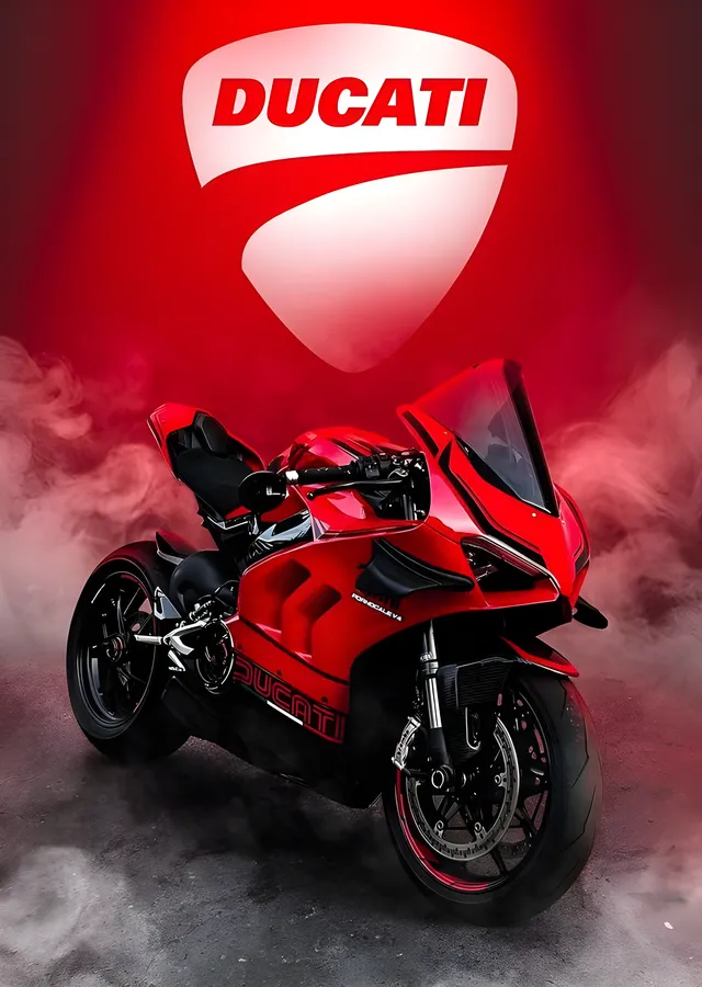 Ducati Panigale - Duman metal tablo