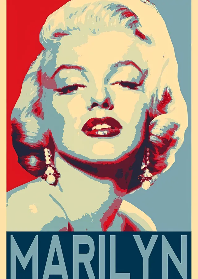 Marilyn Monroe: Klasik Portre metal tablo