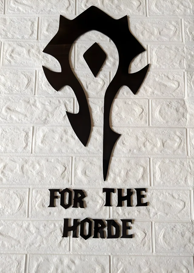 For The Horde - Kabartma Amblem metal tablo