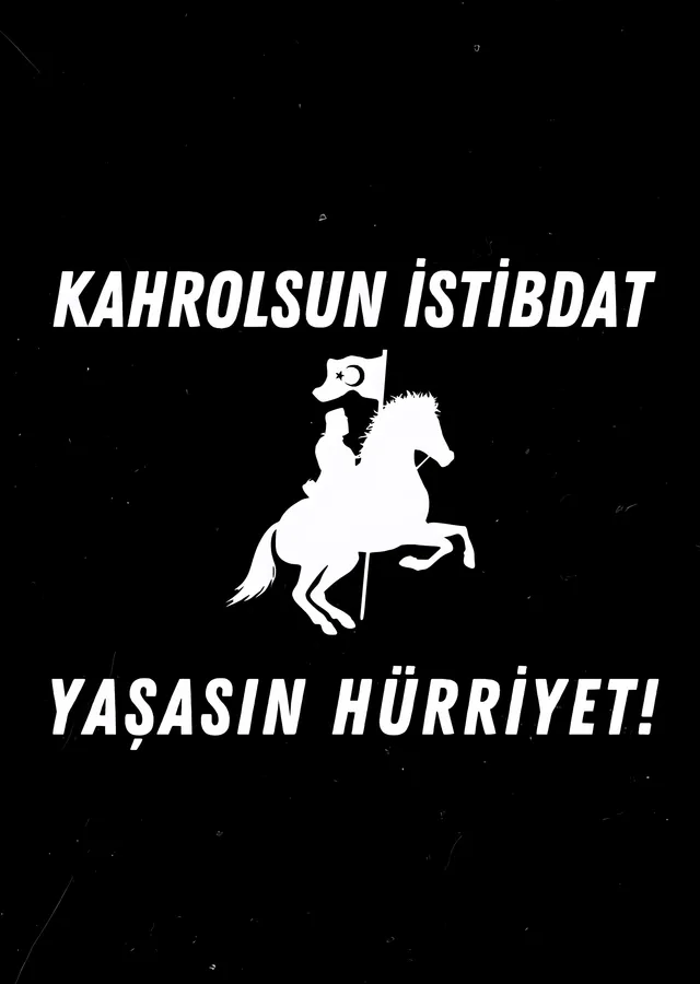 Kahrolsun İstibdat, Yaşasın Hürriyet metal tablo