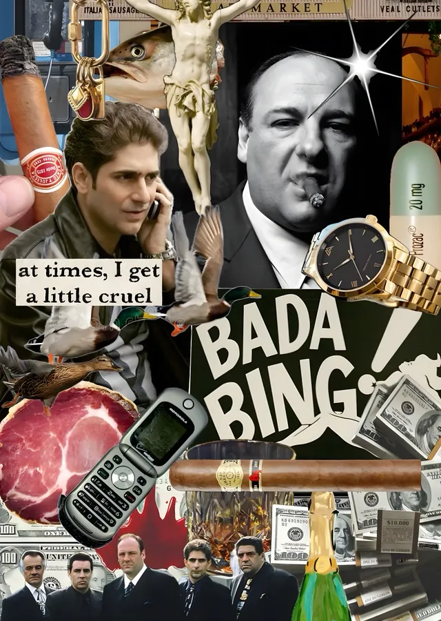 The Sopranos - Bada Bing metal tablo
