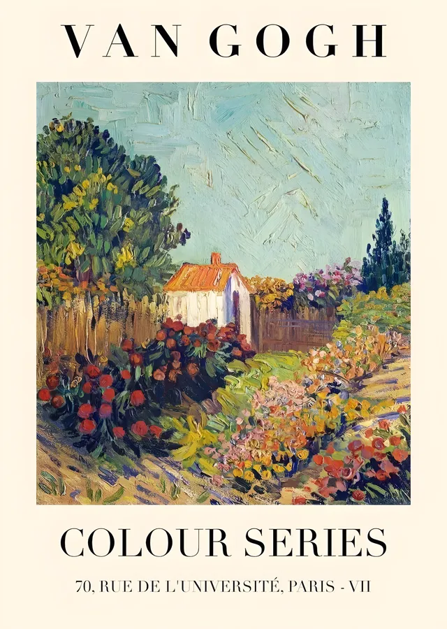 Van Gogh: Colour Series metal tablo