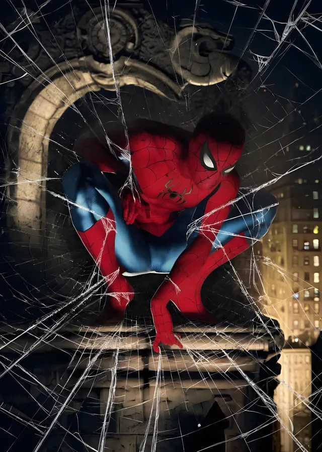Spider-Man: Ağ ve Kemer metal tablo