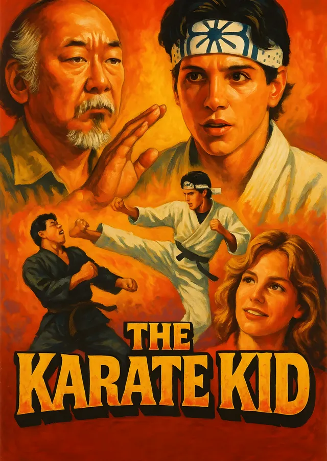 The Karate Kid metal tablo