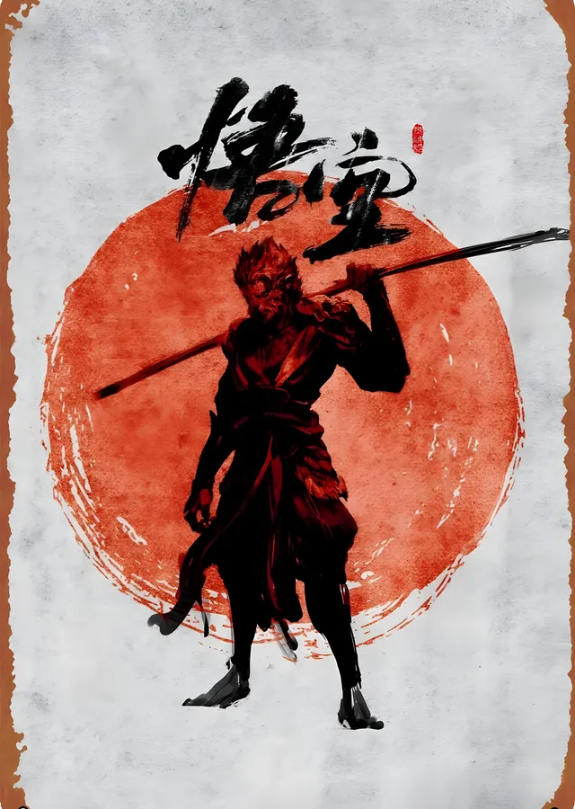 Sun Wukong: Batı'ya Yolculuk metal tablo