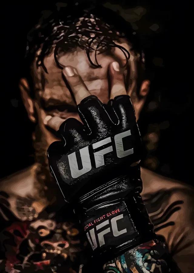 UFC Eldiveni metal tablo