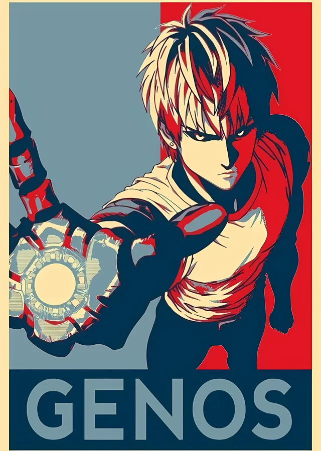 One Punch Man: Genos metal tablo