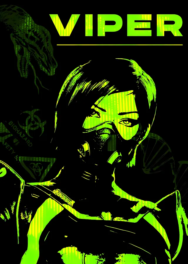 Valorant: Viper Neon metal tablo