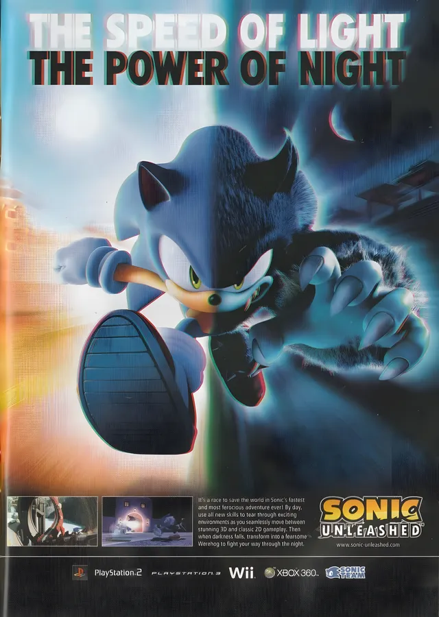 Sonic Unleashed: Speed of Light metal tablo