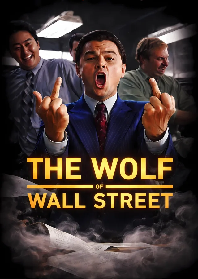 The Wolf of Wall Street - Duman metal tablo