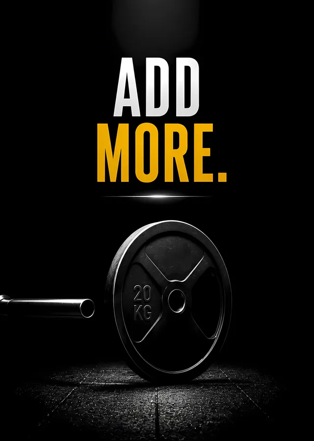 Add More - Karanlıkta Ağırlık Plakası metal tablo