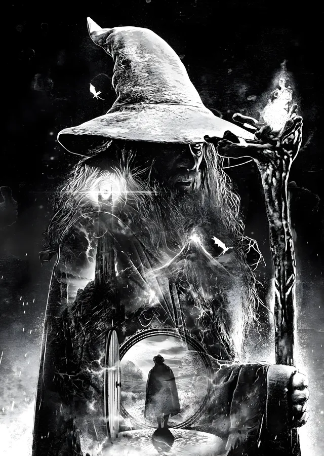 Gandalf metal tablo