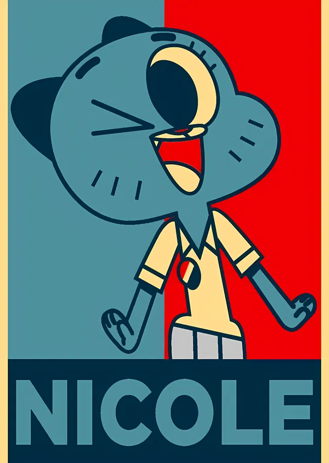 Nicole: Çizgi Roman Karakteri metal tablo